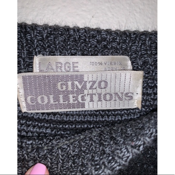 (Vintage 80’s) black and charcoal grey sweater - Picture 3 of 8